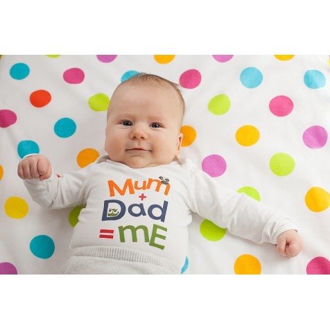 Prześcieradło Kolorowe Kropki